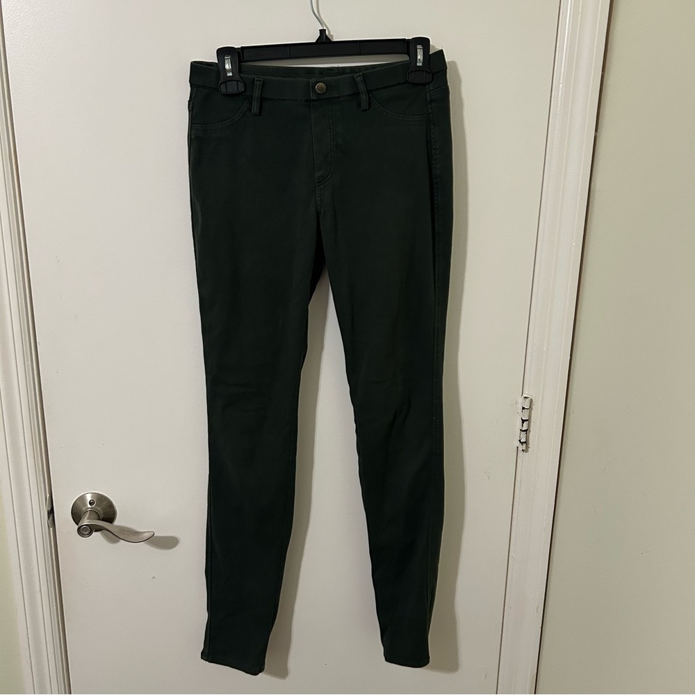 Women’s Dark Green Skinny Leggings Pants